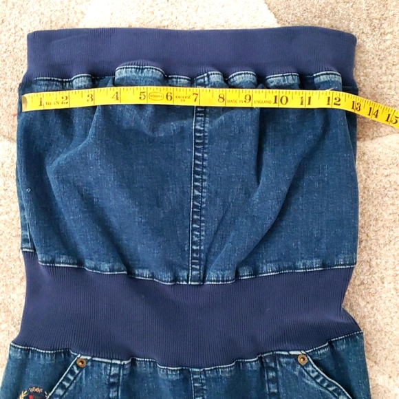 Denim dress strapless - Picture 5 of 9